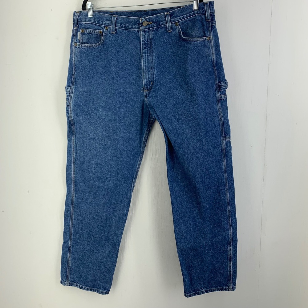 Vtg Carhartt Relaxed Fit Carpenter Jeans Mens 40x32 90s Y2K Grunge B171 DST